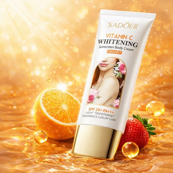 کرم و ضد افتاب بدن SPF20 ویتامین C سادورSadoer 100ml